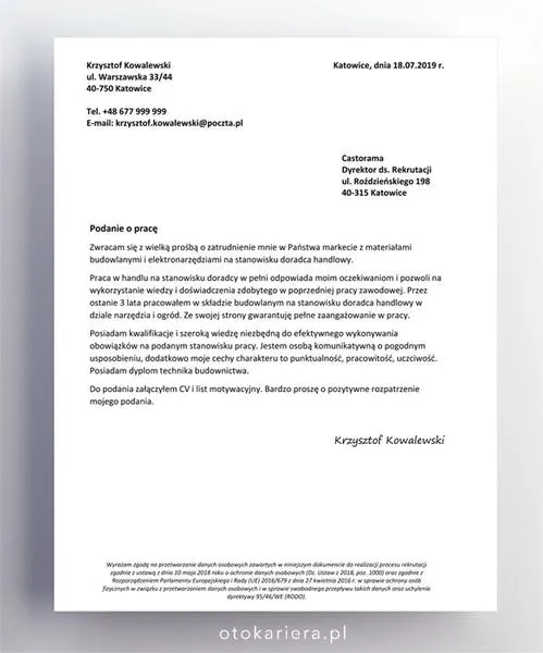 Podanie o pracę – jak napisać skuteczny dokument? Wzór do pobrania