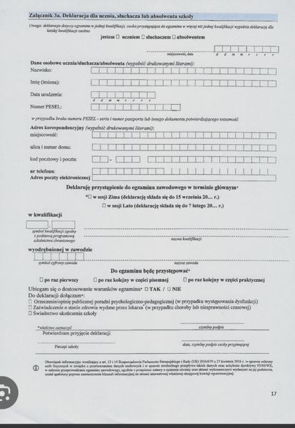 Certyfikat kompetencji zawodowych