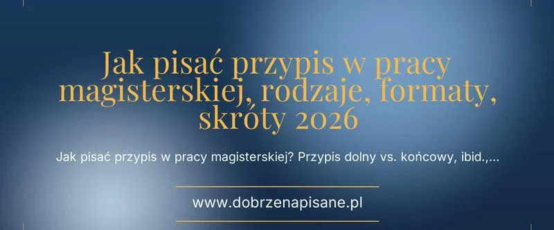 Cytowanie w różnych stylach
