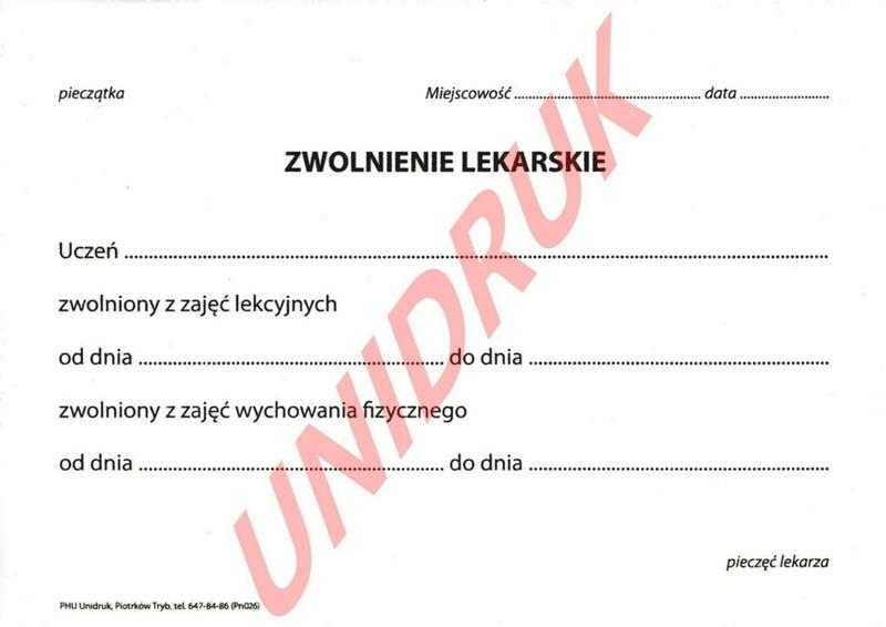 Elektroniczne zwolnienie lekarskie