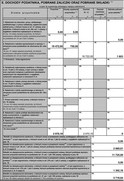 PIT-11 dla pracownika