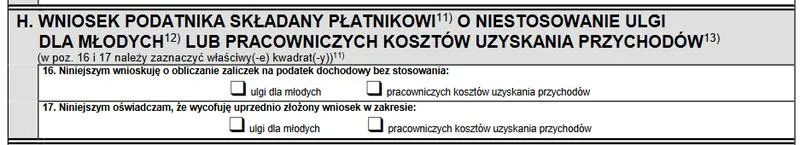PIT-2 dla młodych