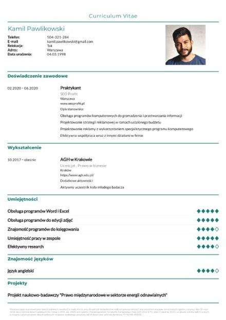 Pierwsze CV