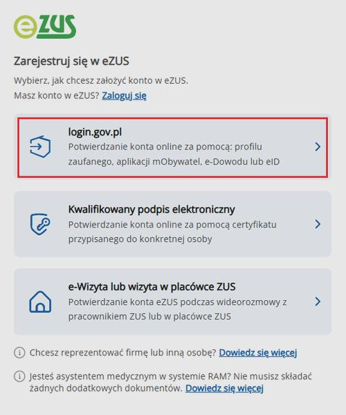 Rejestracja w eZUS krok po kroku