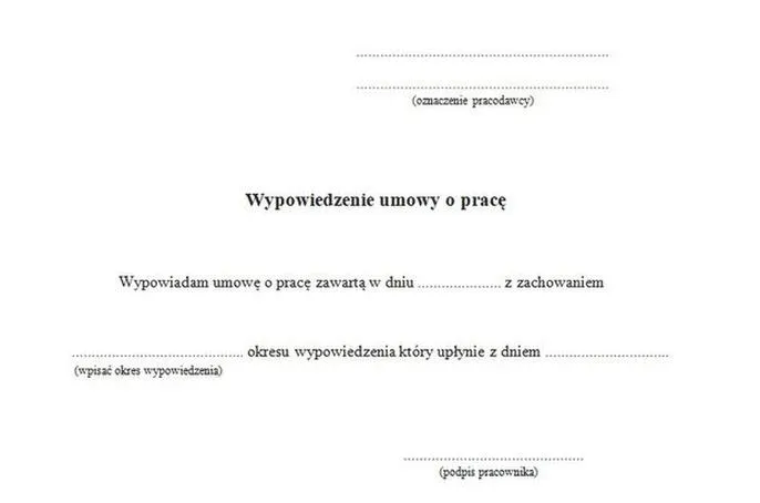 Rozwiązanie umowy o pracę