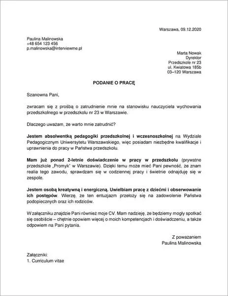Skuteczne dokumenty aplikacyjne
