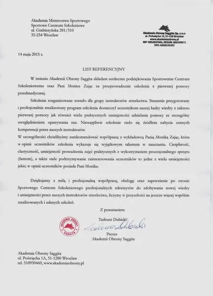 Skuteczny list referencyjny