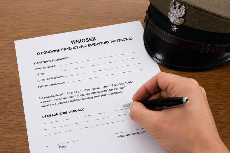 Wniosek o przeliczenie emerytury