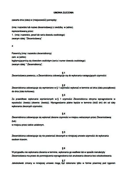 Wynagrodzenie z umowy zlecenia