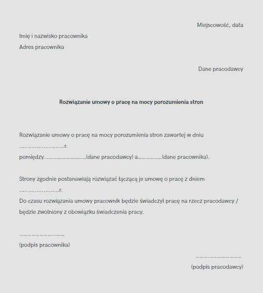 Wypowiedzenie umowy o pracę po niemiecku