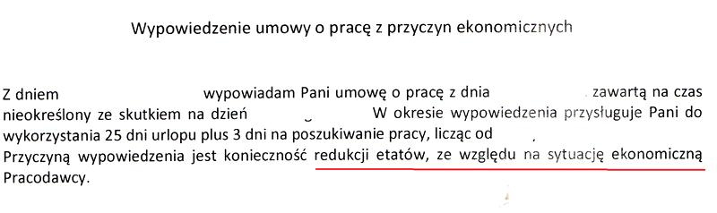 Zasady okresu wypowiedzenia