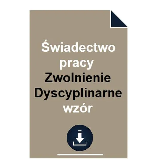 Zwolnienie dyscyplinarne z winy pracownika